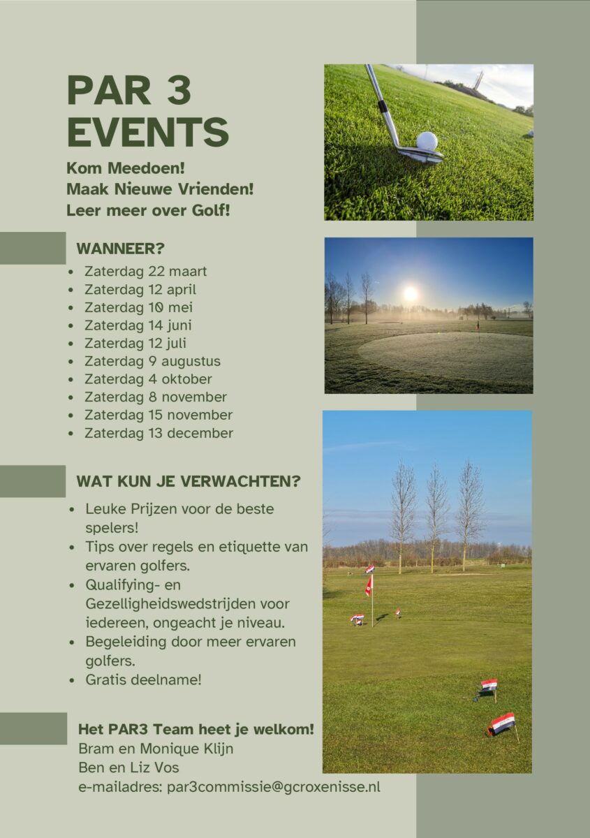 PAR 3 events 2025