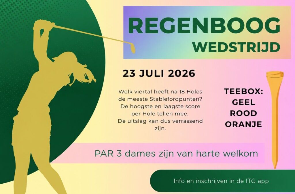 Regenboog wedstrijd met een twist