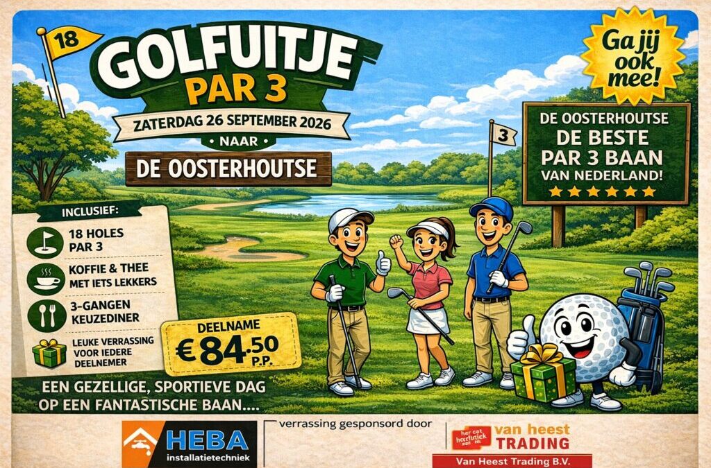 Par 3 golfuitje 26 september 2026
