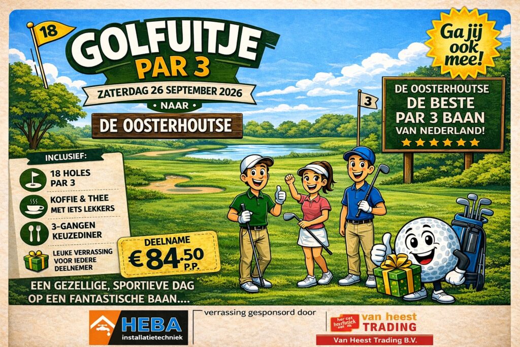 Par 3 golfuitje 26 september 2026