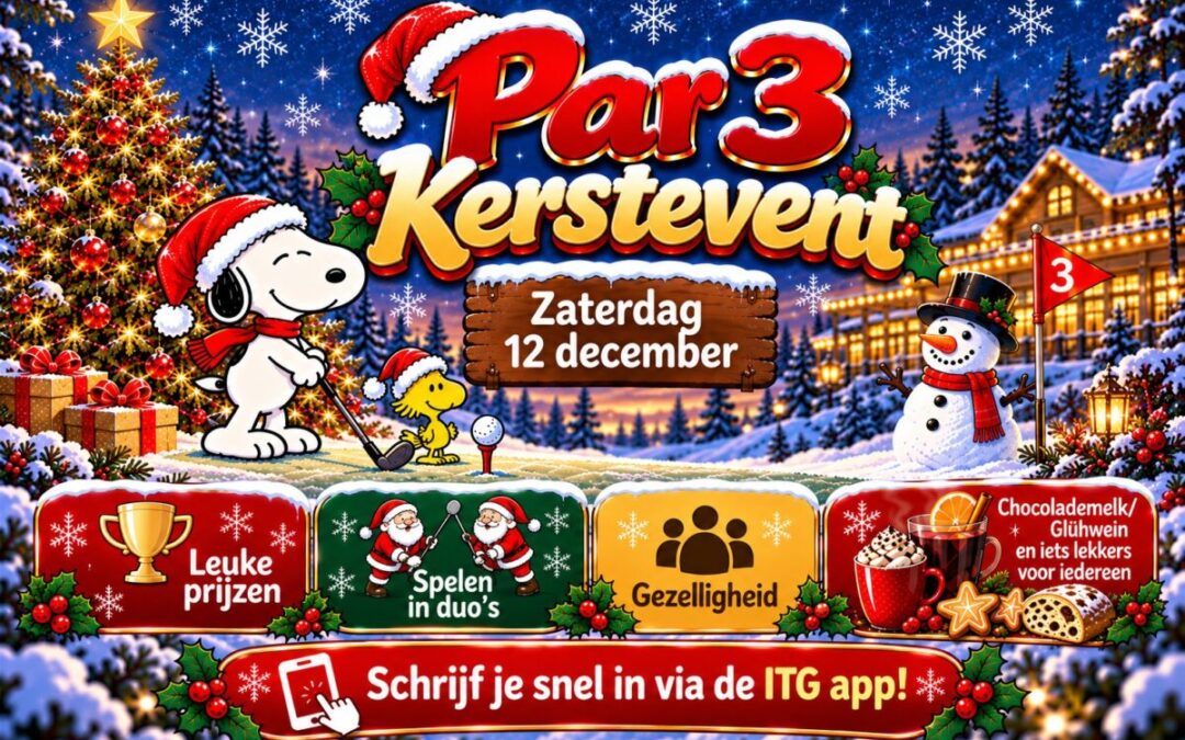 Par 3 Kerstevent – zaterdag 12 december