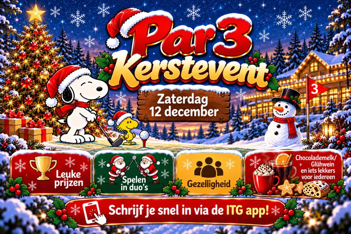 Par 3 Kerstevent – zaterdag 12 december